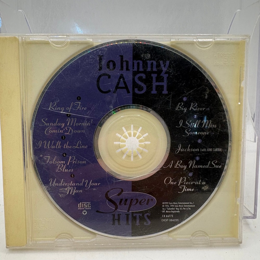 Johnny Cash Super Hits CD 1994 Columbia CK 66773 Ring of Fire‎ I Walk the Line